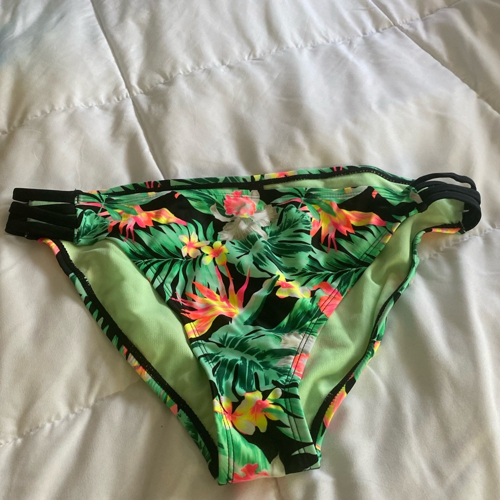 Endless sun bikini bottoms size x large multi colors with flowers